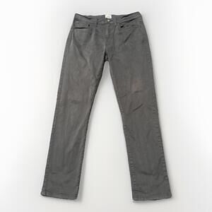 FLINT & TINDER Men’s 31x30 Gray Twill Cotton Slim Fit 365 Pants READ